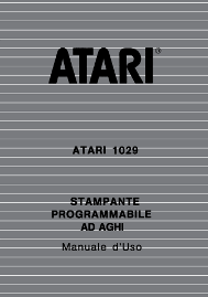 Atari 1029 - Stampante programmabile ad aghi - Manuale d'uso