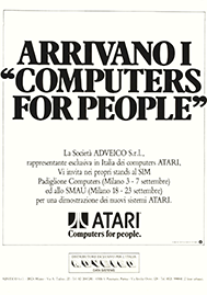 annuncio Atari 400/800 1981